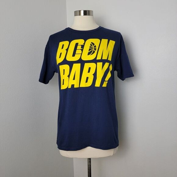 Indiana Pacers BOOM BABY! Heavy Cotton T-Shirt Fits Size Small - Picture 1 of 8